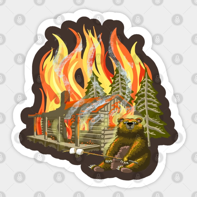 Camping Cookout Sticker by BullShirtCo